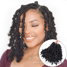 Synthetic Hair Bob Distressed Locs Crochet Braids Hair